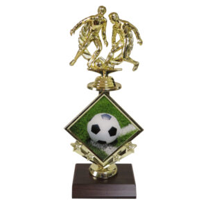 Soccer Star Insert Trophy-Soccer Double