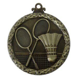 Gold Wreath Badminton Medal