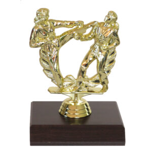 Karate Double Female Figurine