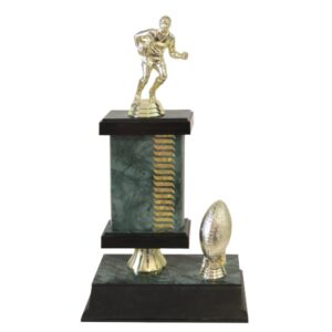 Wave Pattern Rugby Trophy-Rugby Male