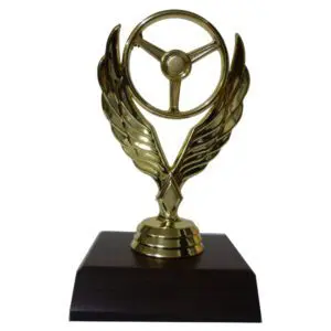 Winged Wheel Figurine