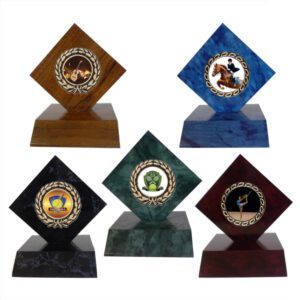 Wooden Diamond Trophy