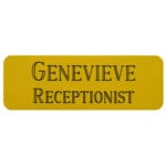 Yellow with black text