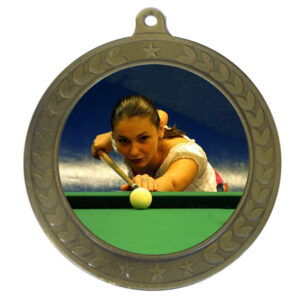 50mm Insert Billiards Medal