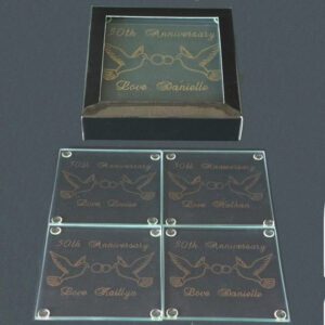 Engraved Glass Coasters