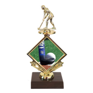 Hockey Star Insert Trophy-Hockey Female