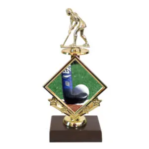 Hockey Star Insert Trophy-Hockey Female