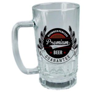 Personalised Glass Beer Mug