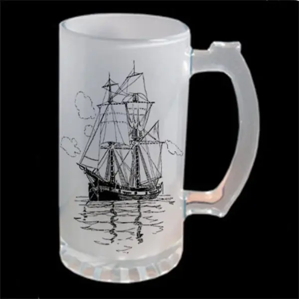 Personalised Frosted Beer Mug