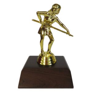 Billiards Girl Figurine