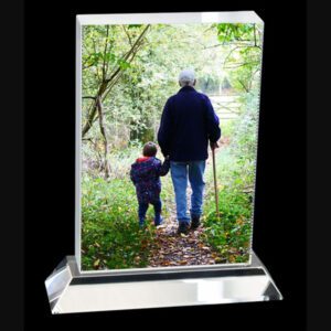 Crystal Portrait Photo Display
