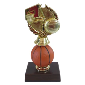 Spinning Basketball Figurine Trophy-Wreath