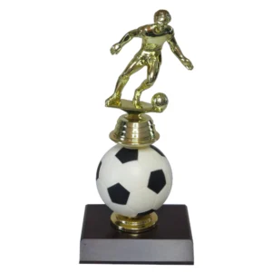 Spinning Soccer Figurine Trophy-Soccer Male