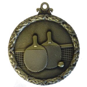 Gold Wreath Table Tennis Medal