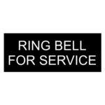 Black with white text 