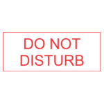 White with red text