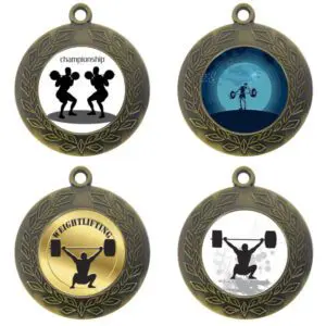 25mm Insert Weightlifting Medal