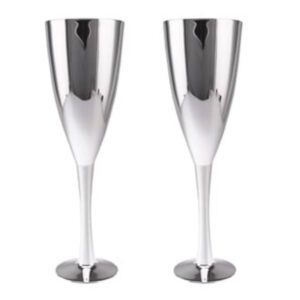 Silver Plated Champagne Flutes