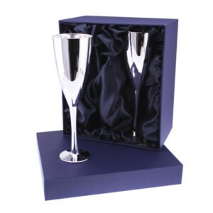 Silver Plated Champagne Flutes