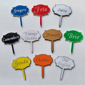 Engraved Cheese Labels