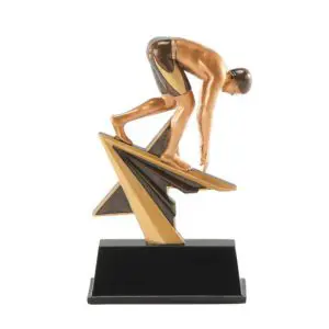 Resin Male Swimming Trophy