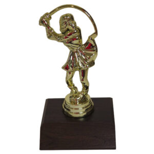 Comic Female Golfer Figurine