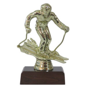 Female Skier Figurine