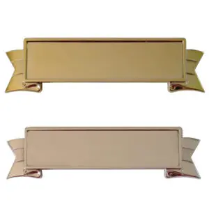 Shield Ribbon Holder-Gold & Silver