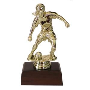 Soccer Player Female Figurine
