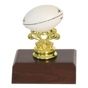 Coloured Rugby Ball Figurine