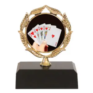 Cards Insert Trophy-Card Hand