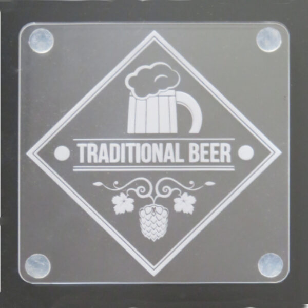 Laser Engraved Acrylic Coaster-Beer