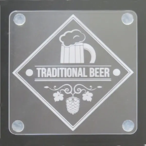 Laser Engraved Acrylic Coaster-Beer