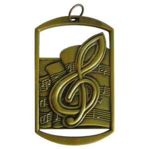 Dog Tag Music Medal
