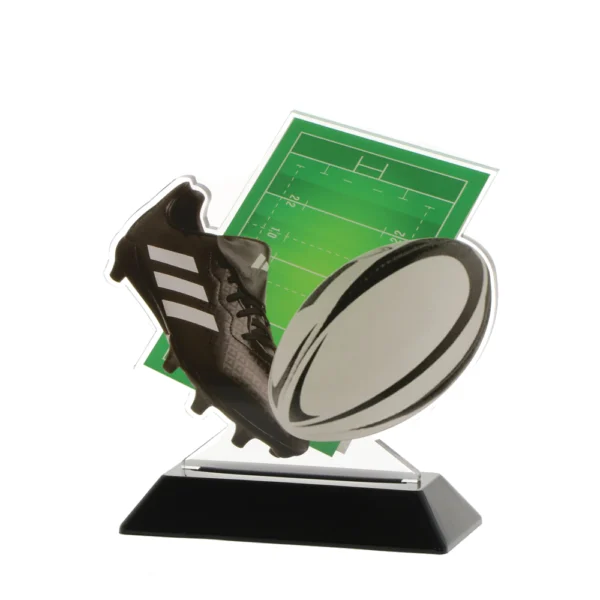 Acrylic Cut-Out Rugby Award