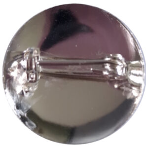 Silver Plated Round Brooch
