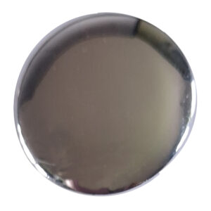 Silver Plated Round Brooch