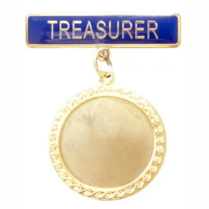 Treasurer Badge - blue
