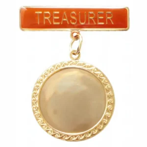Treasurer Badge - red